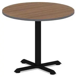 Alera Reversible Laminate Table Top Round 35 3/8wx35 3/8d Espresso/Walnut