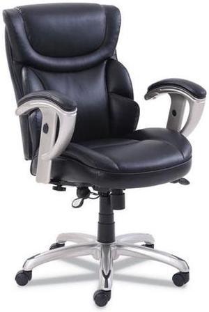 SertaPedic Emerson Task Chair  Supports up to 300 lbs.  Black Seat/Black Back