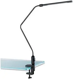 Alera LED Desk Lamp With Interchangeable Base/Clamp 5.13"wx21.75"dx21.75"h Blk