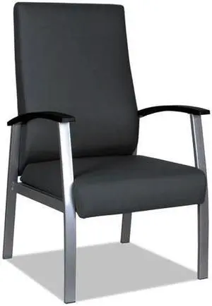 Alera metaLounge Series High-Back Guest Chair 21.85" x 23.62" x 17.71" Black ML2419
