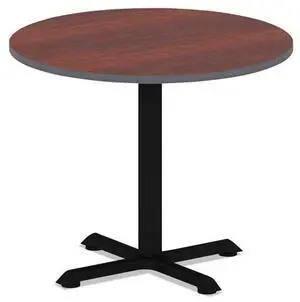 Reversible Laminate Table Top, Round, 35 1/2 dia., Medium Cherry/Mahogany