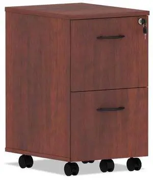Alera Valencia Series Mobile File/File Pedestal, 15.38 x 20 x 26.63, Med Cherry