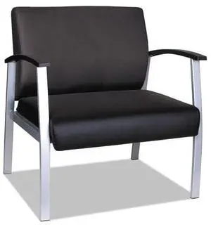 Alera metaLounge Series High-Back Guest Chair 27.55" x 23.81" x 17.71" Black ML2219
