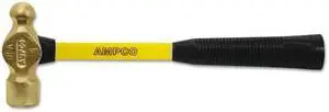 AMPCO SAFETY TOOLS H-4FG 32 oz. Ball Peen Hammer, 14" Fiberglass Handle