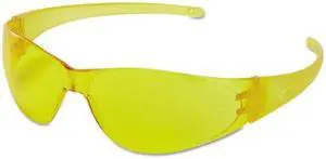 Checkmate Safety Glasses, Amber Lens, Duramass Scratch-Resistant HC