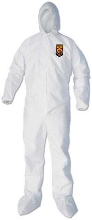 A40 Elastic-Cuff, Ankle, Hood & Boot Coveralls, White, 2X-Large, 25/Carton