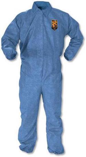 A60 Elastic-Cuff, Ankle & Back Coveralls, Blue, 2X-Large, 24/Case