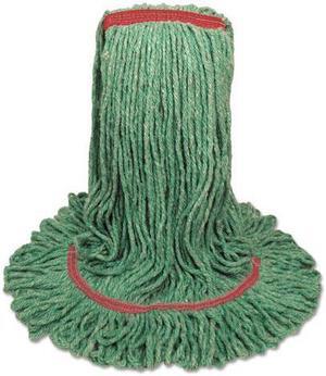 Mop Head, Premium Standard Head, Cotton/Rayon Fiber, Large, Green