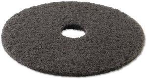 High Performance Stripping Floor Pads, 20" Diameter, Grayish Black, 5/Carton