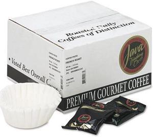 Coffee Portion Packs, 1.5oz Packs, French Roast, 42/Carton