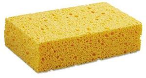 Medium Cellulose Sponge, 3 2/3 x 6 2/25", 1.55" Thick, Yellow, 24/Carton