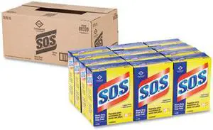 Steel Wool Soap Pad, 15 Pads/Box, 12 Boxes/Carton