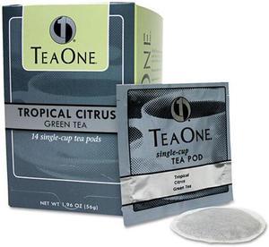 Tea Pods, Tropical Citrus Green, 14/Box