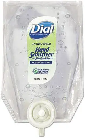 Eco-Smart Gel Hand Sanitizer Refill, Fragrance-Free, 15 oz Refill, 6/Carton