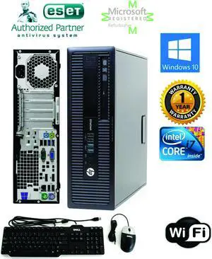 Hp Desktop SFF 800 g2 Elite Computer i3 4GB 250HD Windows 10 PC WiFi