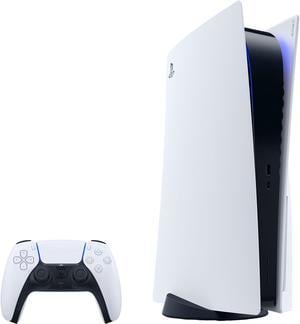 2023 New PlayStation 5 Slim Digital Edition Bundle with Two Controllers  White and Galactic Purple Dualsense and Mytrix Controller Case - Slim PS5  1TB PCIe SSD Gaming Console 