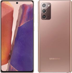 Refurbished Samsung Galaxy Note 20 5G  128GB  GSM CDMA Factory Unlocked  Mystic Bronze  Good Condition  90 Day Warranty