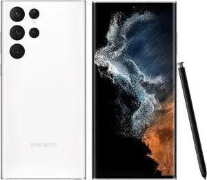 Samsung Galaxy S22 Ultra 5G - 128 GB - Verizon Unlocked - Phantom White - Good Condition - 90 Day Warranty
