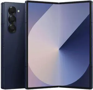 Samsung Galaxy Z Fold6 AI Cell Phone - 256GB - GSM CDMA Factory Unlocked - Navy - Good Condition - 90 Day Warranty