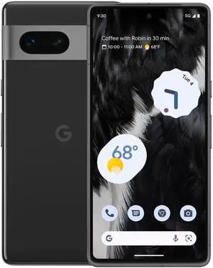 Google Pixel 7 - 5G - 128 GB - GSM CDMA Factory Unlocked - Obsidian - Great Condition - 90 Days Warranty