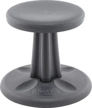 Kore Wobble Chair - Age 4-5 yrs, Grey (12in) Flexible Seating Stool for Classroom, Preschool, Kindergarten & Elementary School - Made in the USA