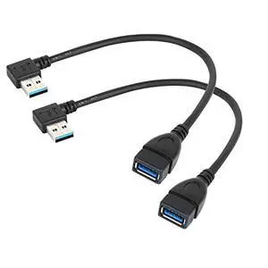 USB 3.0 up Down Male to Female Extension Adapter Combo Upward and Downward 90 Degree Right Angle USB 3.0 Super-Speed Connector Adapte Coupler (Left Right Angle) USB 3.0 up Down Male to Female Extension Adapter Combo Upward and Downward 90 Degree Right Angle USB 3.0 Super-Speed Connector Adapte Coupler (Left Right Angle)