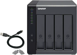 QNAP TR-004 4 Bay Hard Drive Enclosure Direct Attached Storage (DAS) with hardware RAID USB 3.0 Type-C QNAP TR-004 4 Bay Hard Drive Enclosure Direct Attached Storage (DAS) with hardware RAID USB 3.0 Type-C