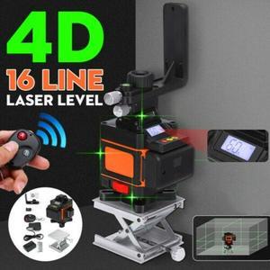 16 Lines Green Laser Level Self Leveling 4D 360° Rotary Cross Measure Tool Kit
