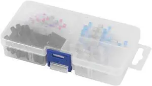 102pcs Insulated Waterproof Heat Shrink Solder Seal Sleeves Wire Butt Terminals Connector Set