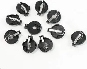 Holed Bottom Lithium Button Battery Holder Socket for LIR/CR2032 2025 2016