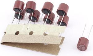 Unique Bargains 10 Pcs T6.3A 6.3A 250V TR5/5TR Miniature Micro Slow Blow Fuse