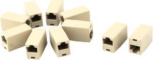 RJ45 F/F 8P8C Modular Inline Coupler Shielded Connector 10 Pcs