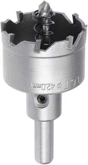 Carbide Hole Saw Cutter Drill Bit for Stainless Steel, 42mm