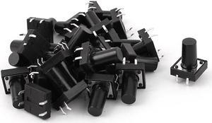 25pcs 12x12x15mm 4P Panel Momentary PCB Tactile Tact Push Button Switch
