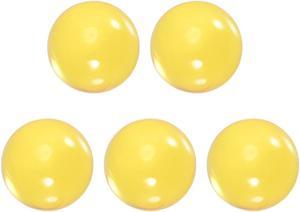 30mm Diameter Acrylic Ball Yellow Plexiglass Sphere Ornament Solid Balls 1.2 Inches for Home Decor 5 Pcs
