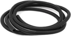 10mm Out Dia Flexible Corrugated Tube Conduit Pipe Tubing Hose Black