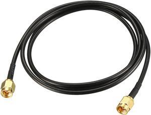 SMA Male to SMA Male Coaxial Cable 50 Ohm for Ham Radio, Antenna, Wireless LAN Devices 3 Feet RG174