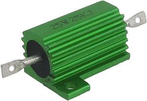 25W 25K Ohm 5% Chassis Mounted Aluminum Clad Resistor Green