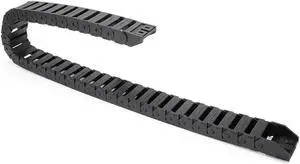 R28 15mm x 30mm Black Plastic Wire Carrier Cable Drag Chain 1M Length for CNC