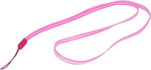 Unique Bargains Soft Cord Lanyard Neck Strap Hot Pink for USB Flash Drive Phone Keyring