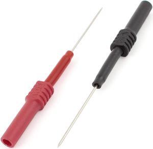 Unique Bargains 2PCS Digital Multimeter Meter Probe Test Pin Tester 4mm Socket 600V 1A