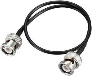 BNC Male to Male Coaxial Jumper Cable 50 ohm 12 inch RG174