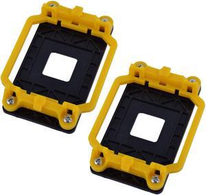 2pcs Plastic AM2 AM3 FM1 FM2 FM2+ Socket CPU Fan Heatsink Bracket Holder Yellow