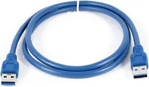 Unique Bargains 3.3Ft Blue USB 3.0 Type A Male to A Male 5Gbps Superspeed Extension Cable Cord