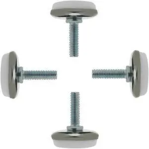 M6 x 20 x 30 Leveling Feet Protector Floor Round Base Leveler for Desk Leg 4pcs