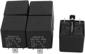 Unique Bargains JD2912 DC 72V Coil 40A 5 Pins SPDT Vehicle Car Security Power Relay 5pcs