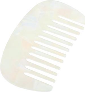 Hair Comb Wide Tooth, Anti-Static Pocket Size Comb for Thick, Curly Hair, Hair Care, Detangling Comb, for Wet and Dry, White