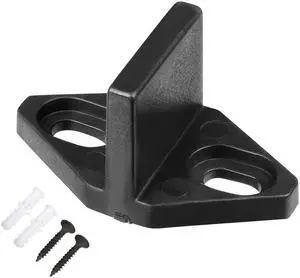 POM Plastic Sliding Barn Door Hardware Door Bottom Floor Guide Black