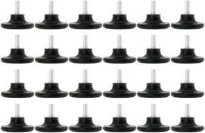 M8 x 17 x 45mm Furniture Glide Leveling Feet Floor Protector Desk Sofa Leg 24pcs