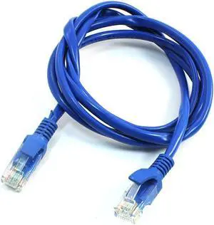 Blue Flexible RJ45 8P8C Male Ethernet LAN Network Cable Cord Line 1.3 Meters Length